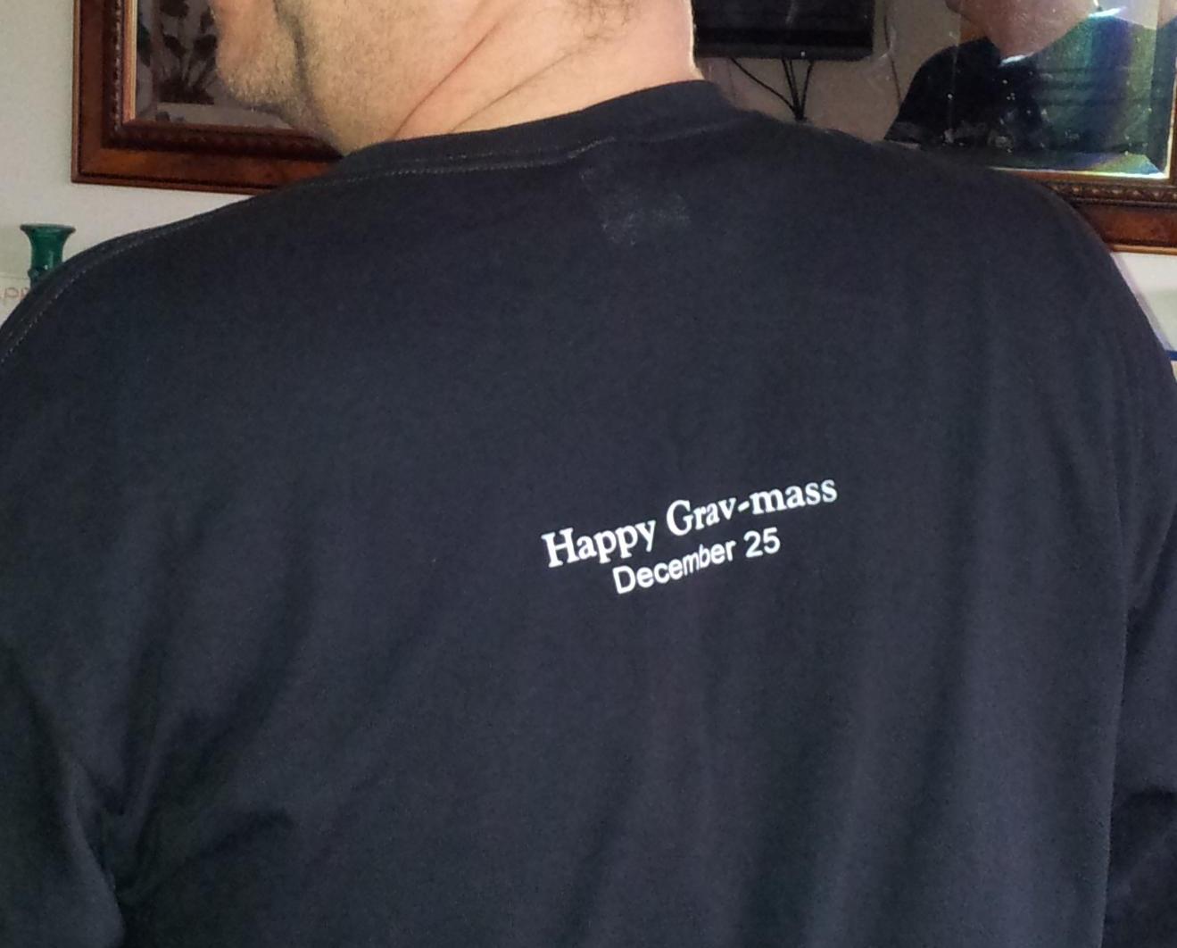 Simon's Grav-mass shirt